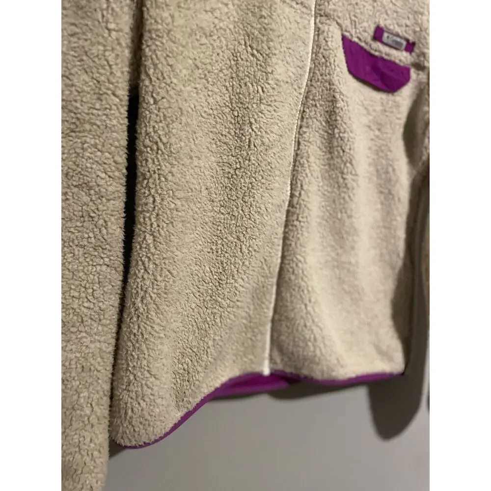 Columbia Mountainside Full Zip Sherpa‎ Fleece Women’s Size Large